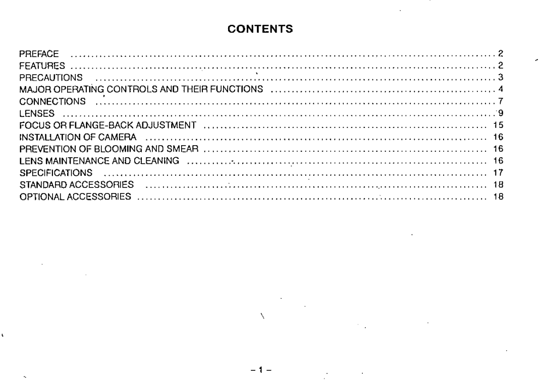 Panasonic WV-BP100, WV-BP104 manual 