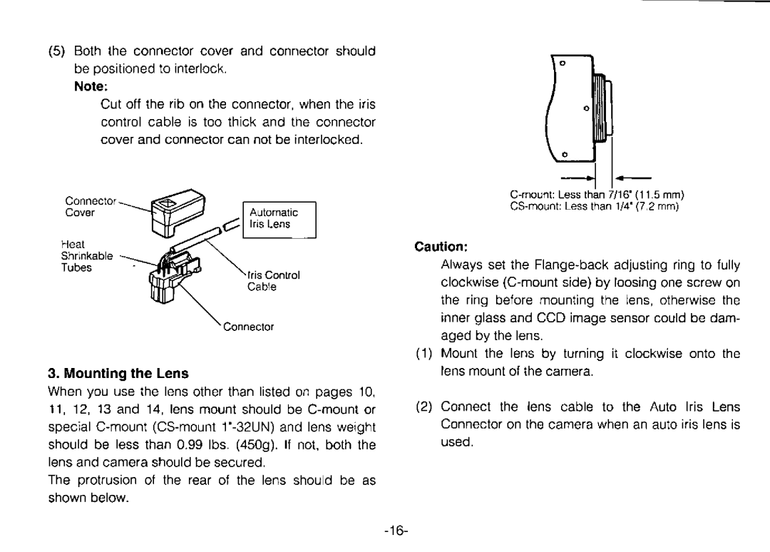 Panasonic WV-BP310 manual 