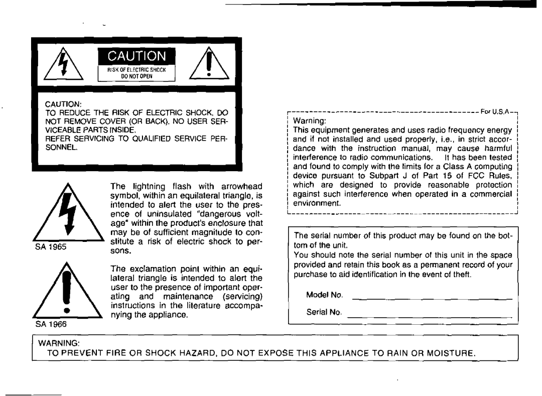 Panasonic WV-BP310 manual 