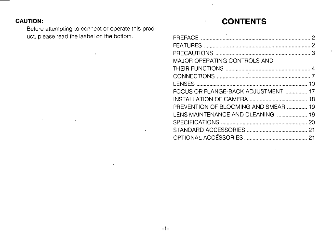 Panasonic WV-BP310 manual 