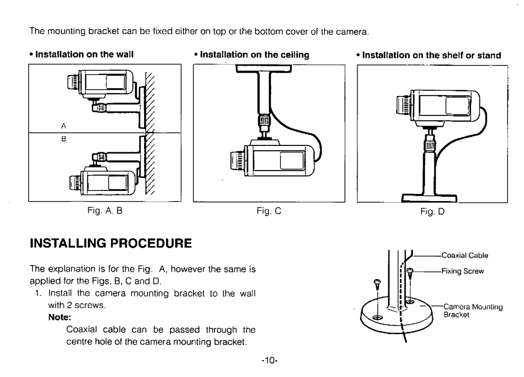 Panasonic WV-BP70 manual 