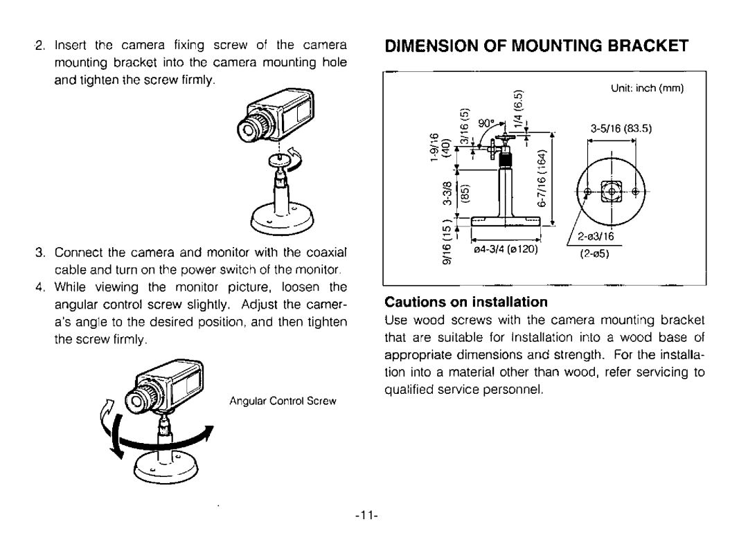 Panasonic WV-BP70 manual 