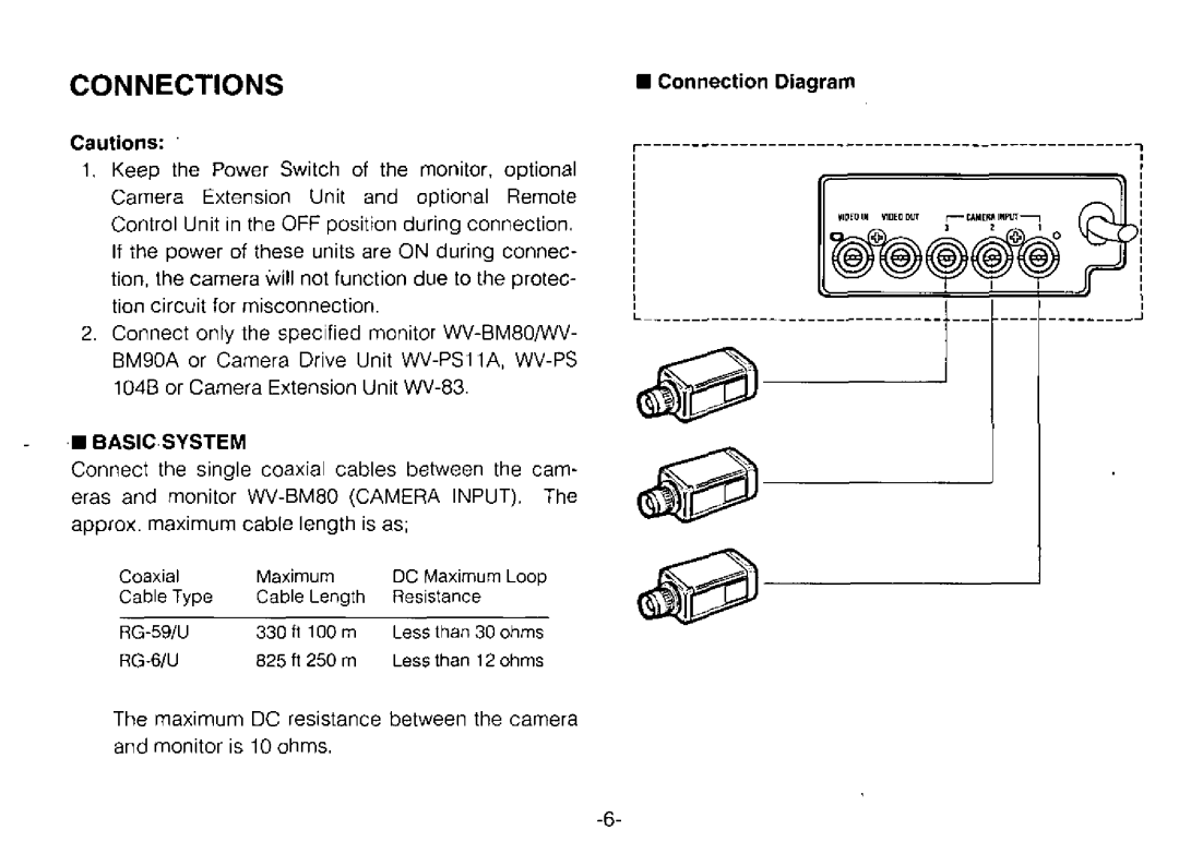 Panasonic WV-BP70 manual 