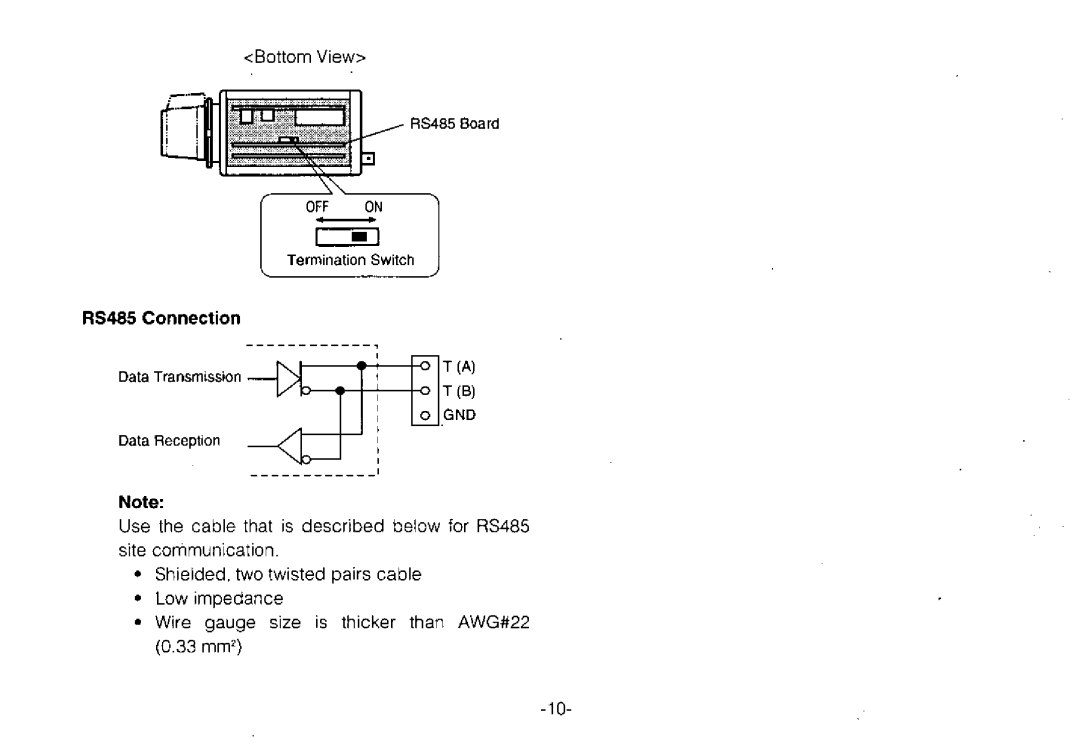 Panasonic WV-BPR554, WV-BPR550 manual 