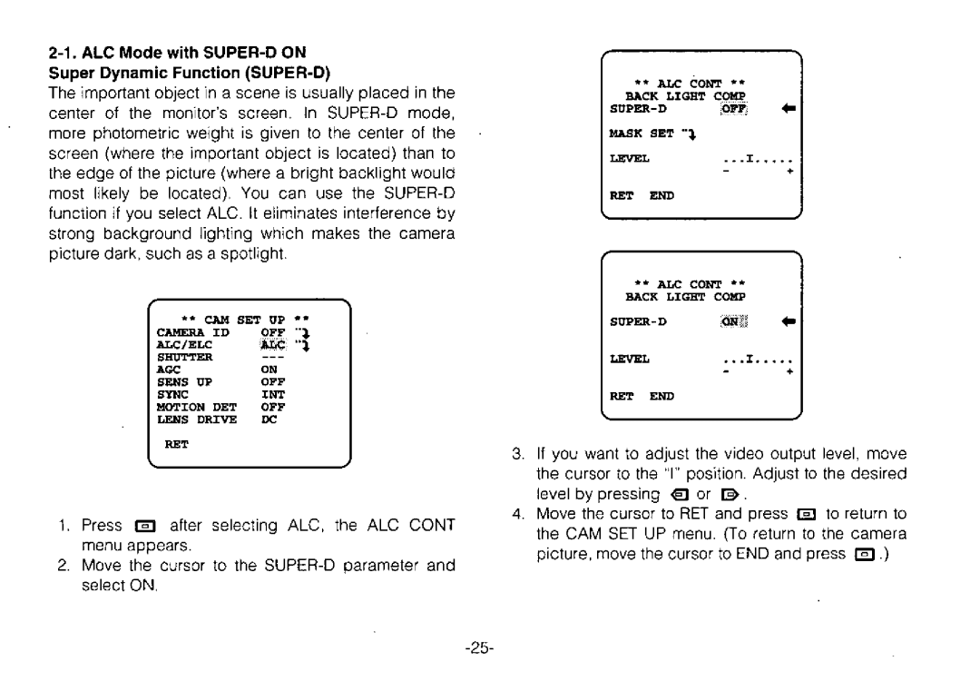 Panasonic WV-BPR550, WV-BPR554 manual 