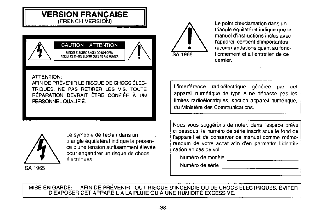 Panasonic WV-BPR554, WV-BPR550 manual 