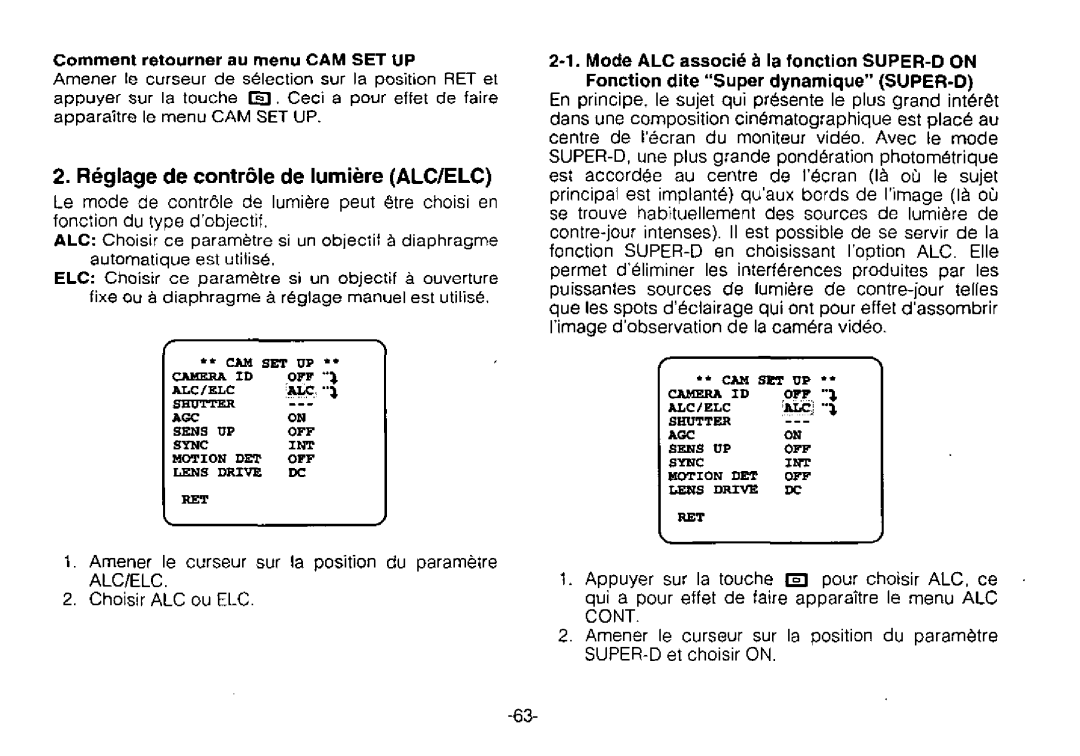 Panasonic WV-BPR550, WV-BPR554 manual 