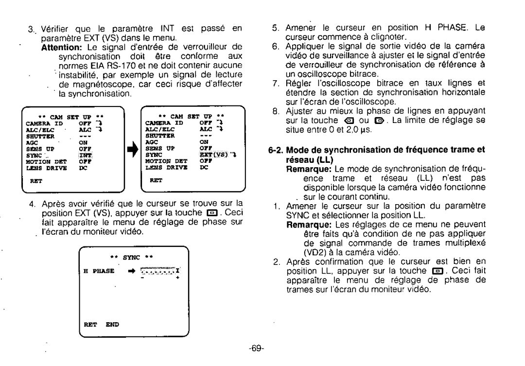 Panasonic WV-BPR550, WV-BPR554 manual 