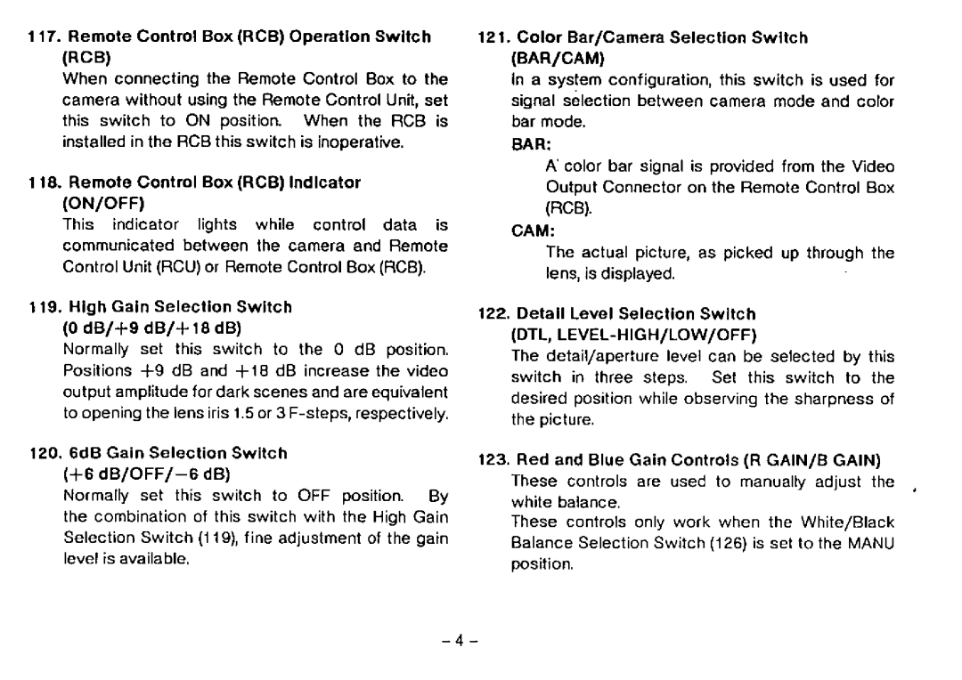 Panasonic WV-CB700A manual 