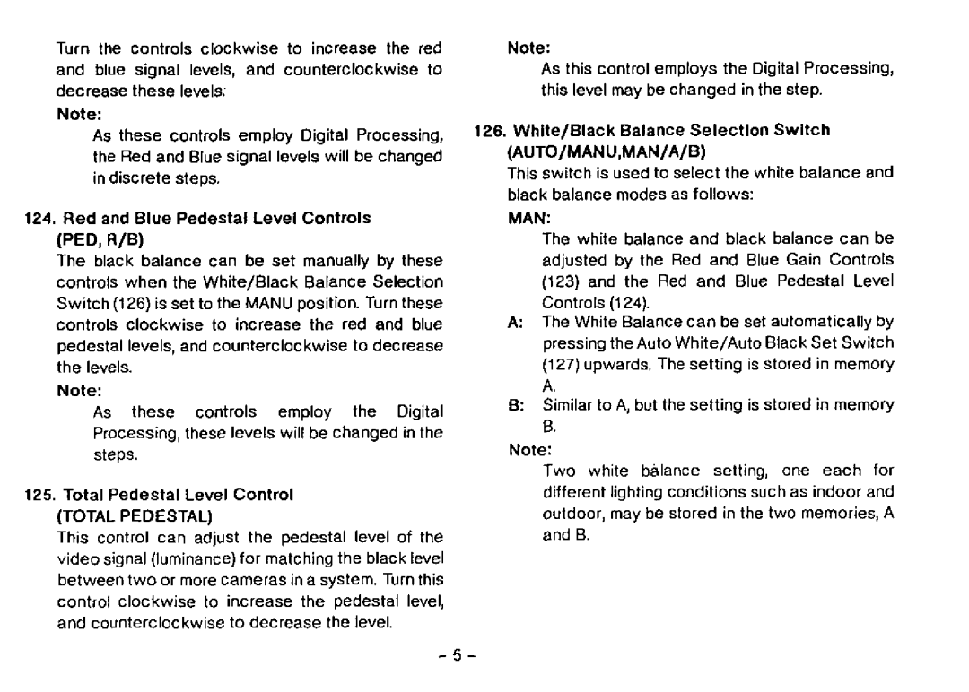 Panasonic WV-CB700A manual 