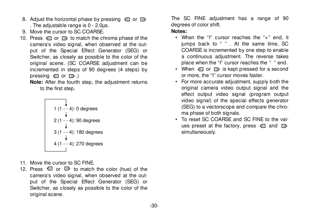 Panasonic WV-CL924, WV-CL920 operating instructions 