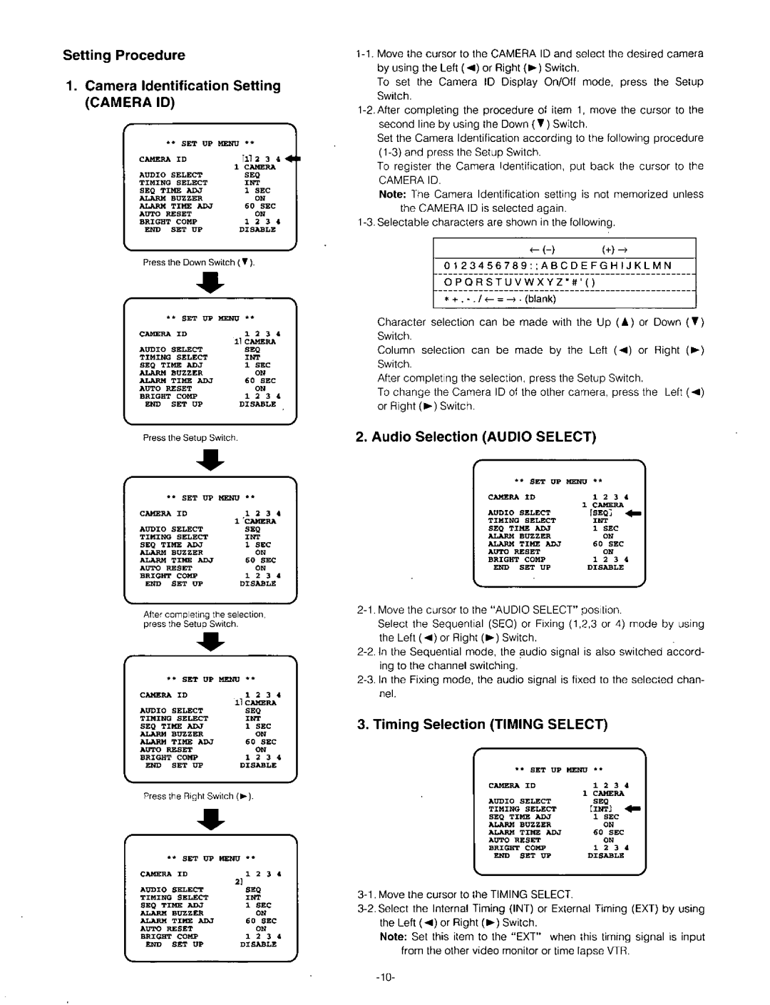 Panasonic WV-CM143 manual 