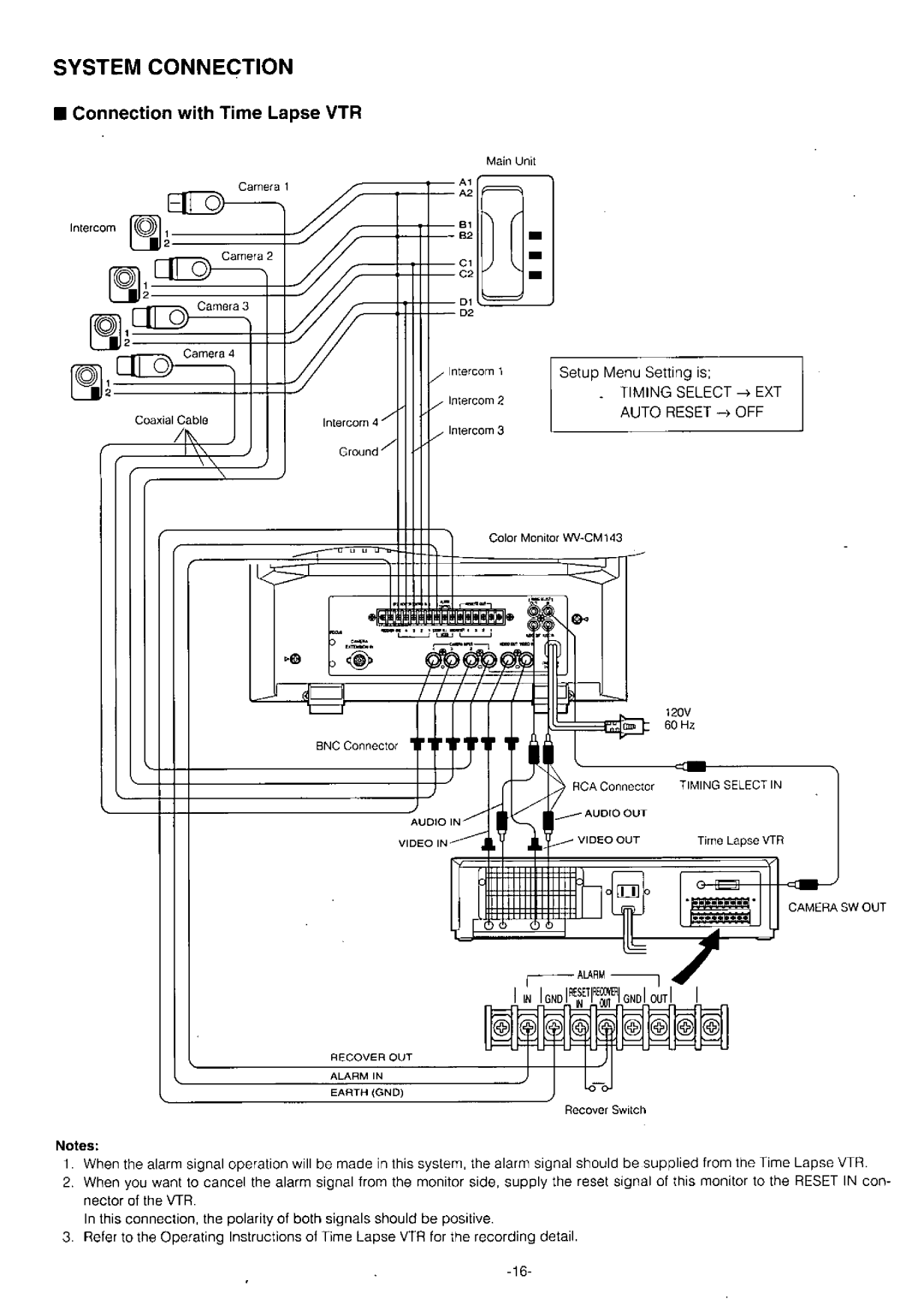 Panasonic WV-CM143 manual 