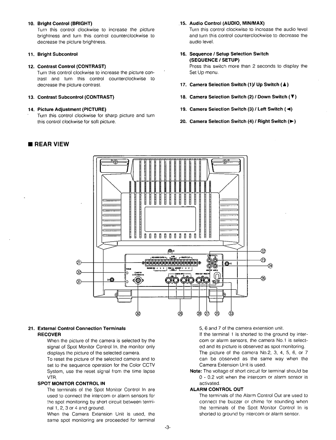 Panasonic WV-CM143 manual 