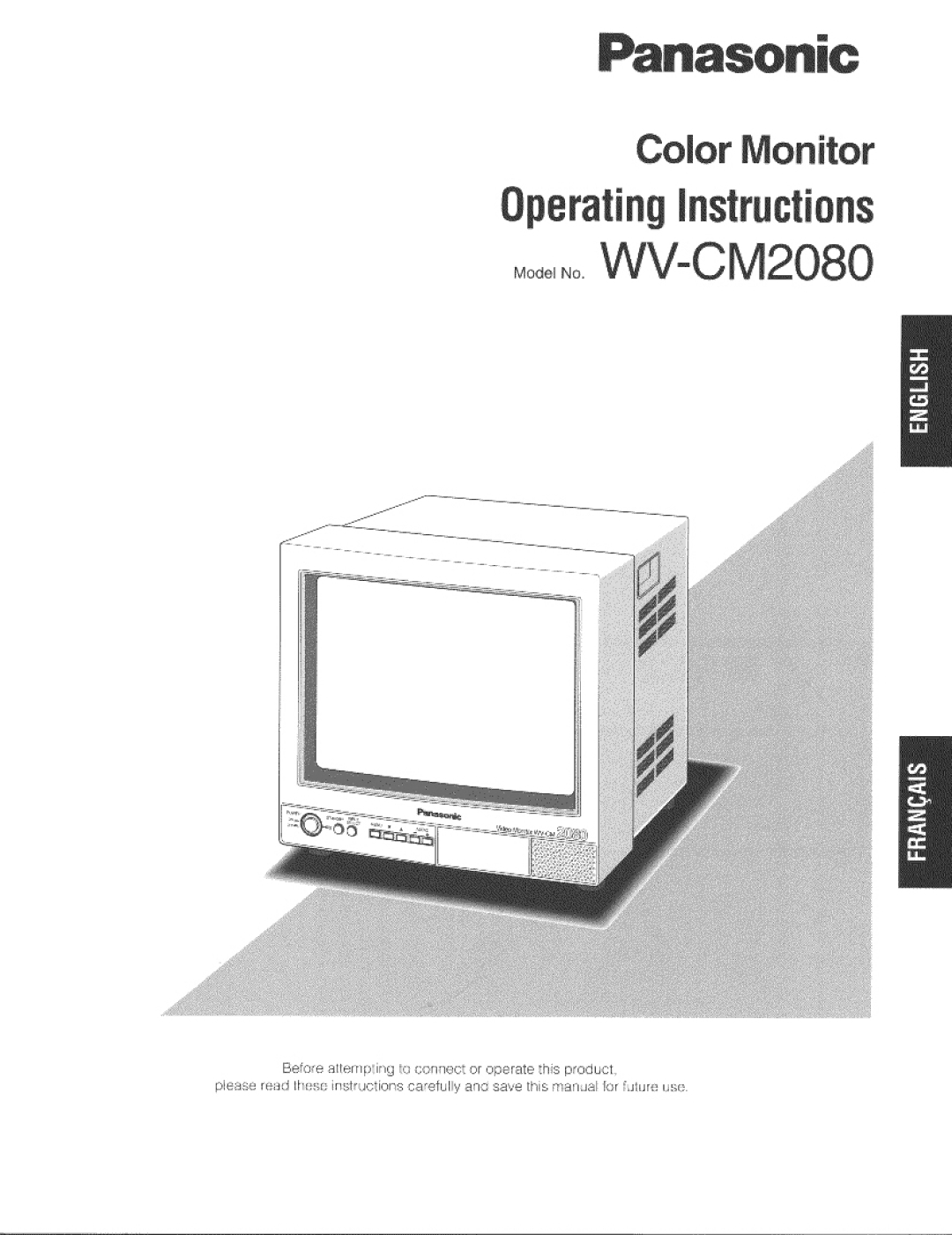 Panasonic WV-CM2080 manual 