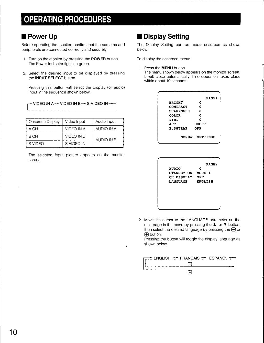 Panasonic WV-CM2080 manual 