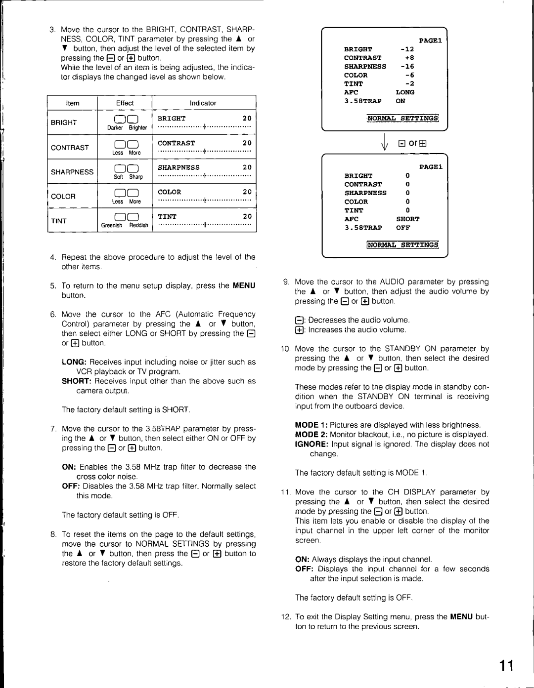 Panasonic WV-CM2080 manual 