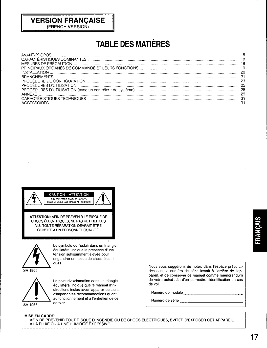 Panasonic WV-CM2080 manual 