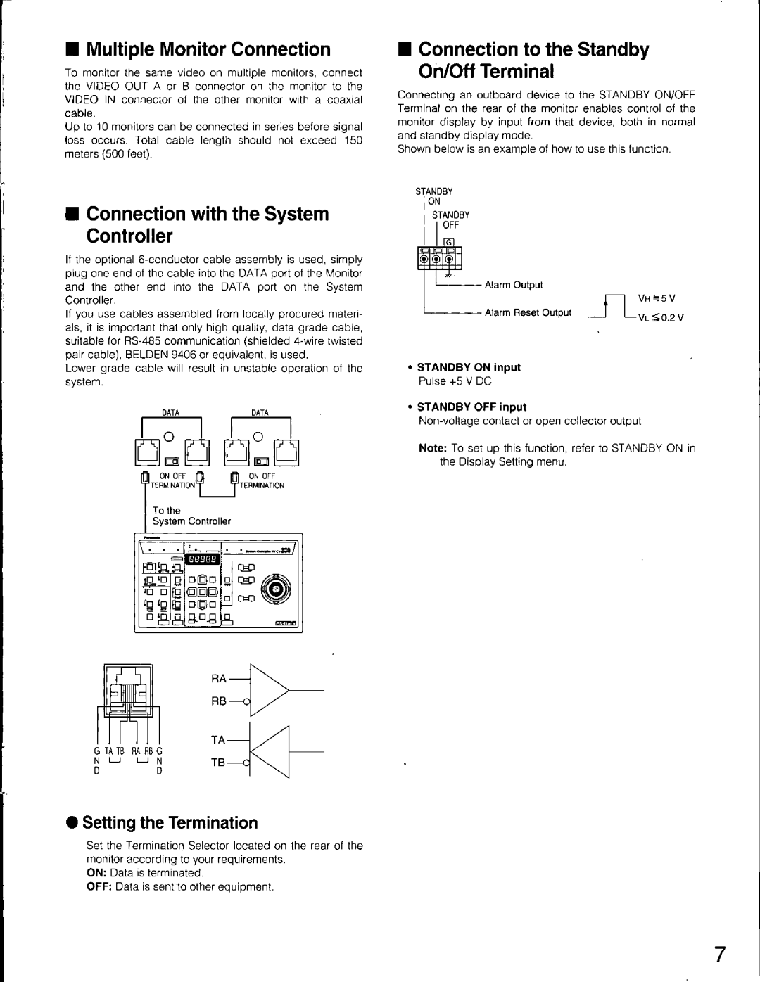 Panasonic WV-CM2080 manual 