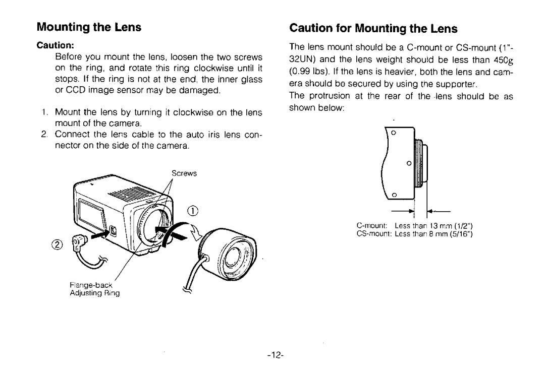 Panasonic WV-CPR650, WV-CPR654 manual 