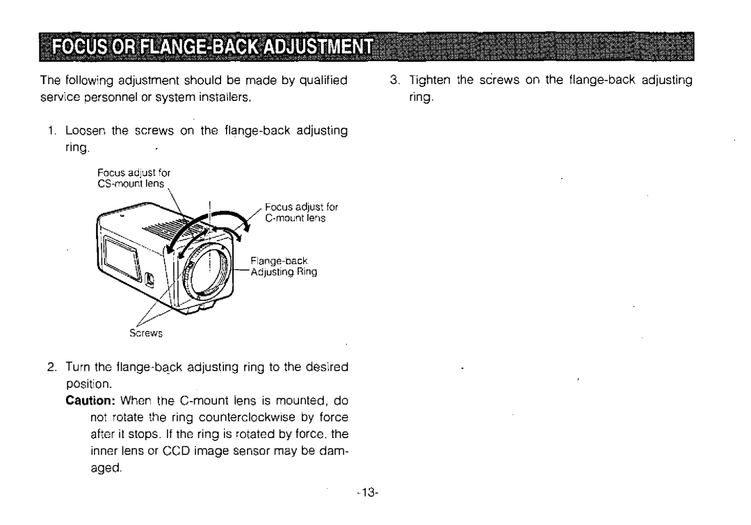 Panasonic WV-CPR654, WV-CPR650 manual 