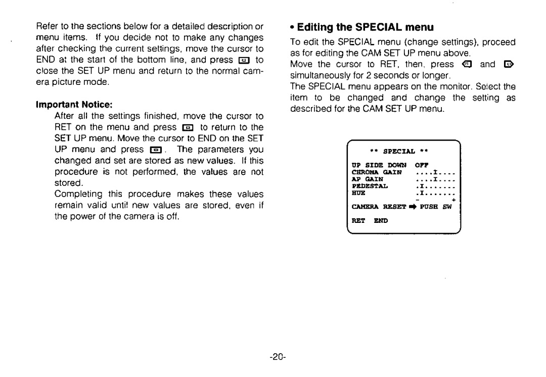 Panasonic WV-CPR650, WV-CPR654 manual 