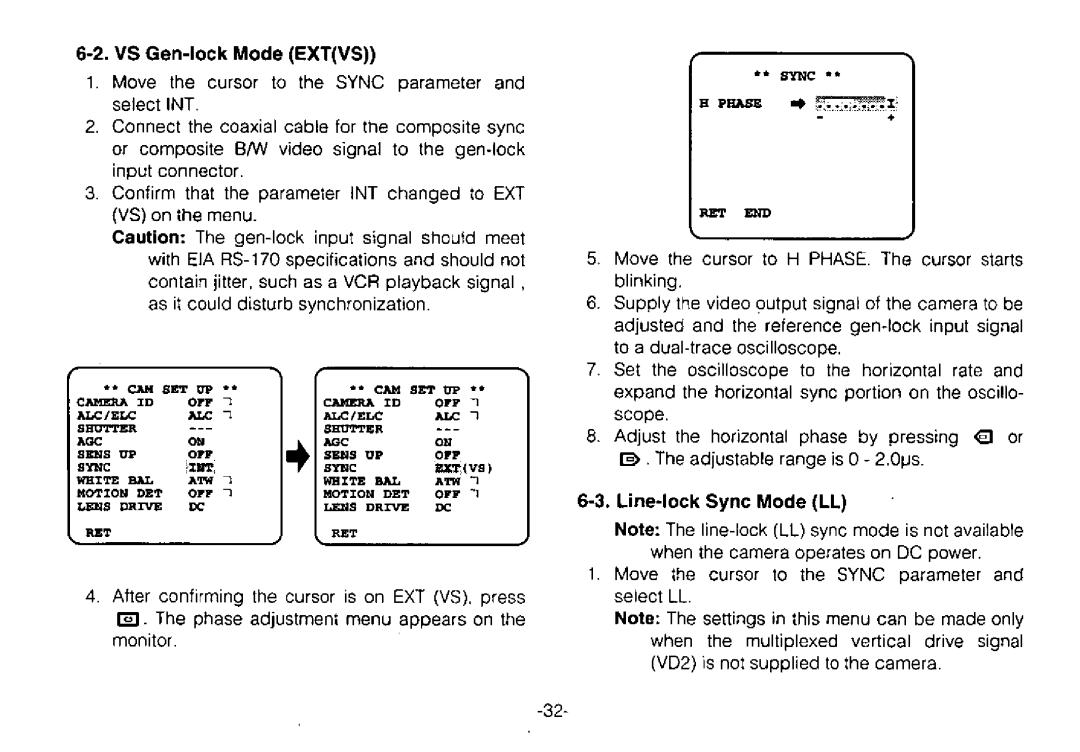 Panasonic WV-CPR650, WV-CPR654 manual 