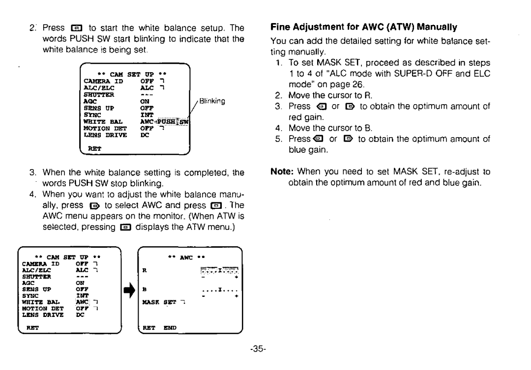 Panasonic WV-CPR654, WV-CPR650 manual 