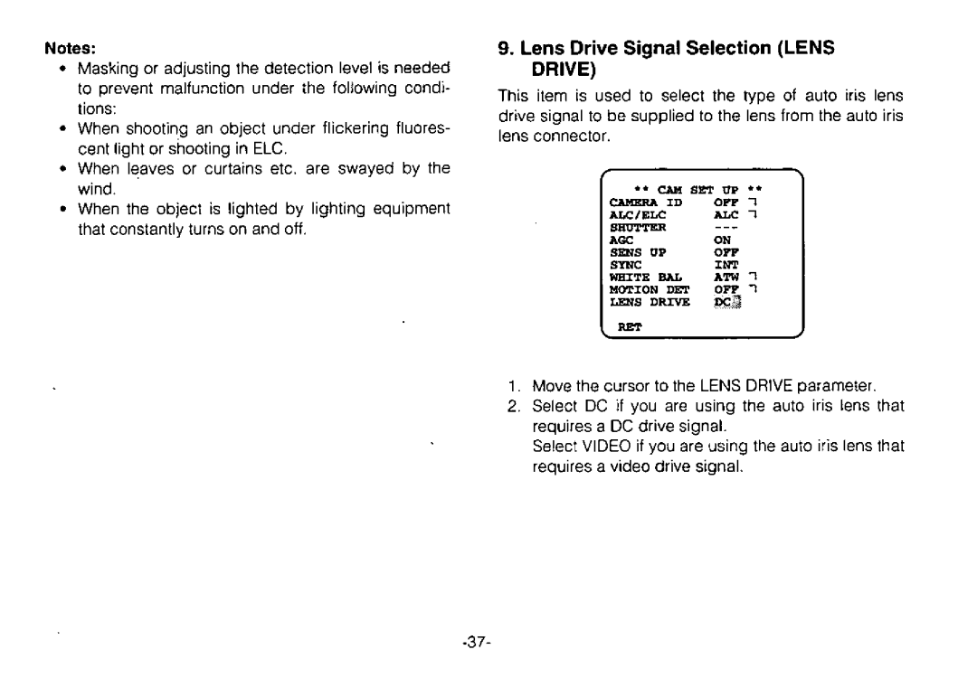 Panasonic WV-CPR654, WV-CPR650 manual 