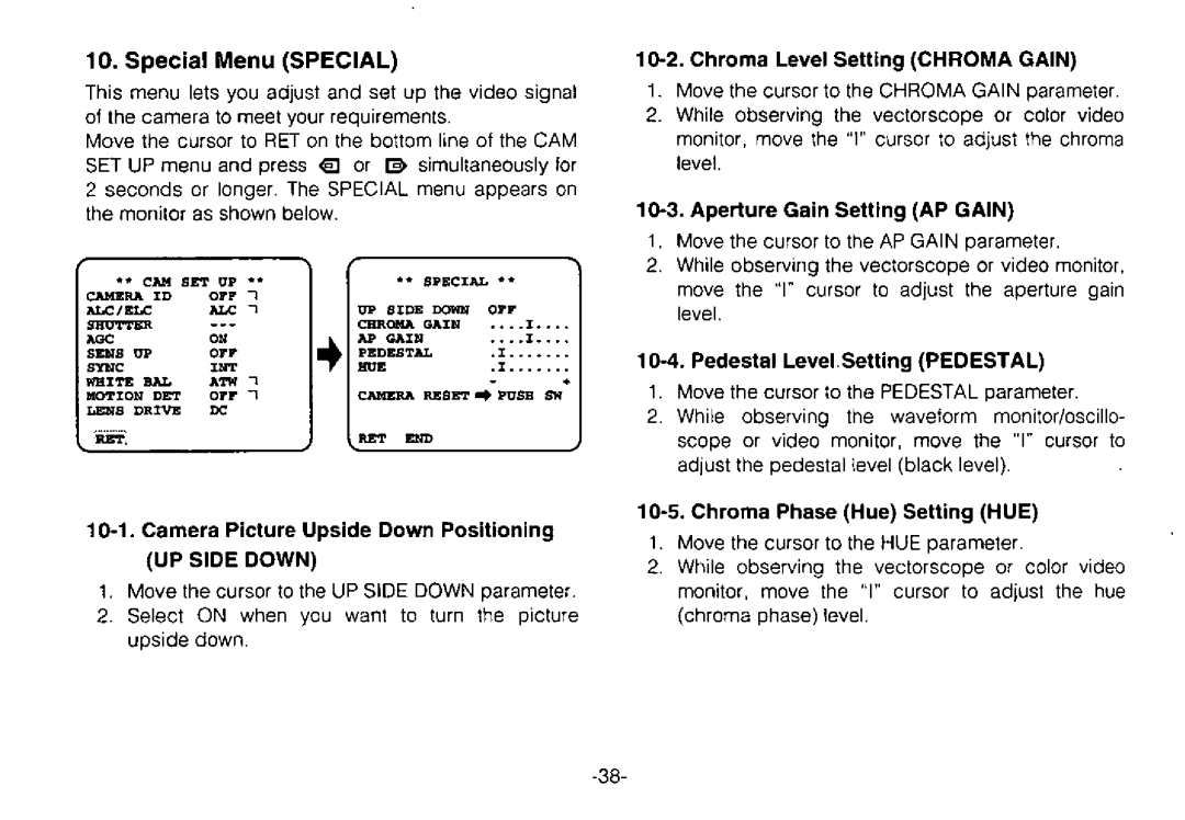 Panasonic WV-CPR650, WV-CPR654 manual 