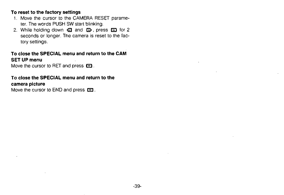 Panasonic WV-CPR654, WV-CPR650 manual 