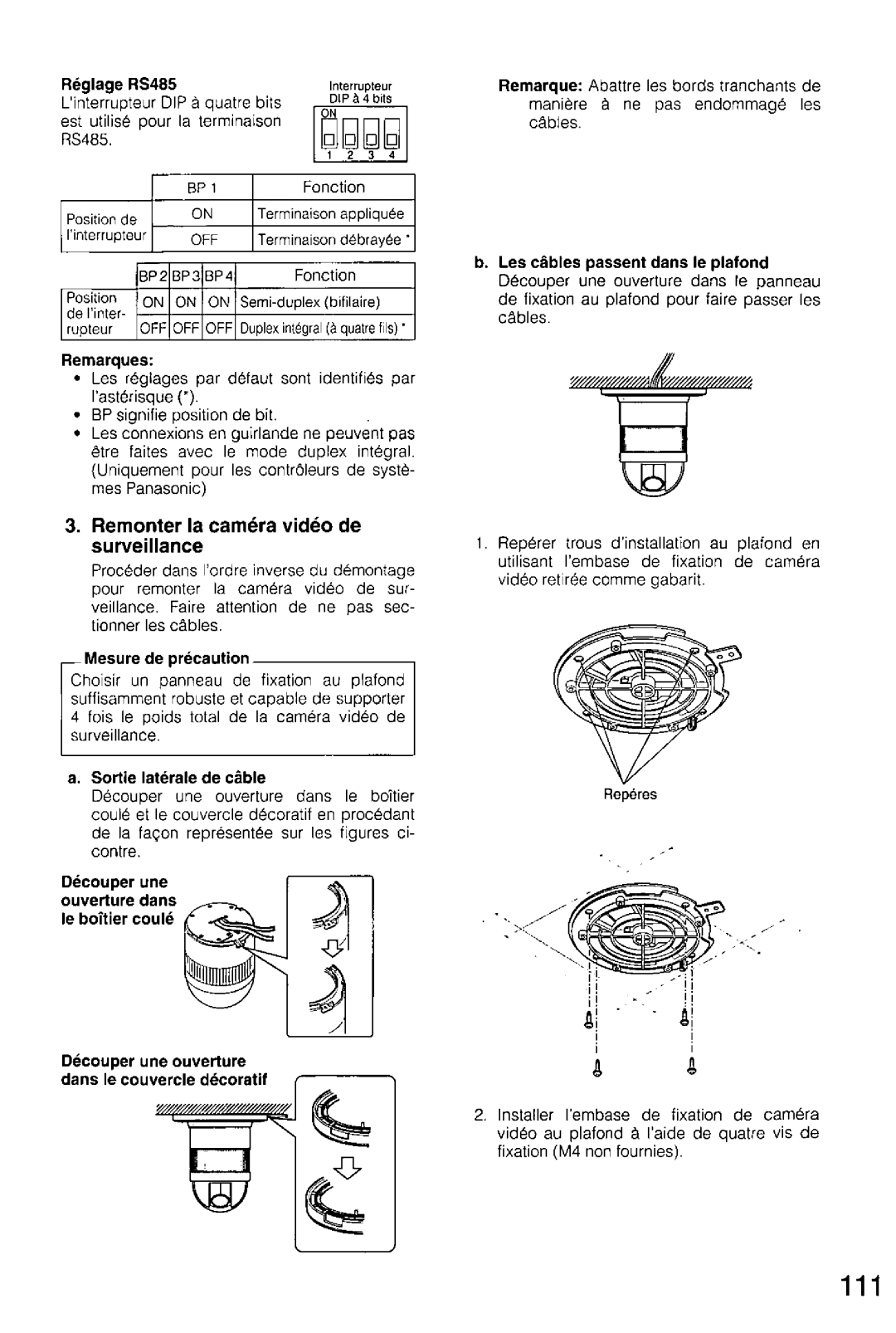 Panasonic WV-CS854A, WV-CS554 manual 