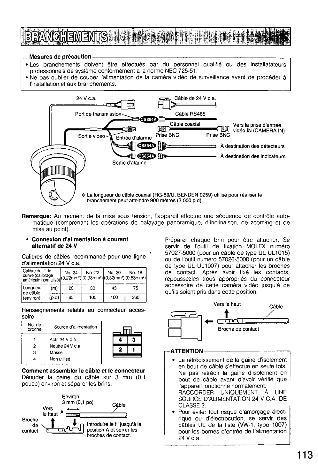 Panasonic WV-CS854A, WV-CS554 manual 