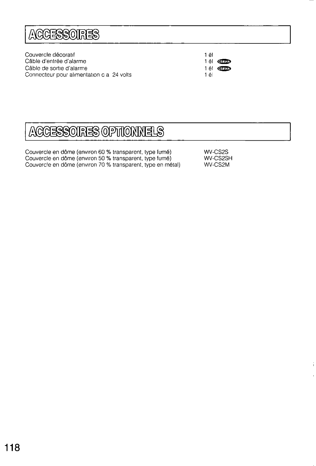 Panasonic WV-CS554, WV-CS854A manual 