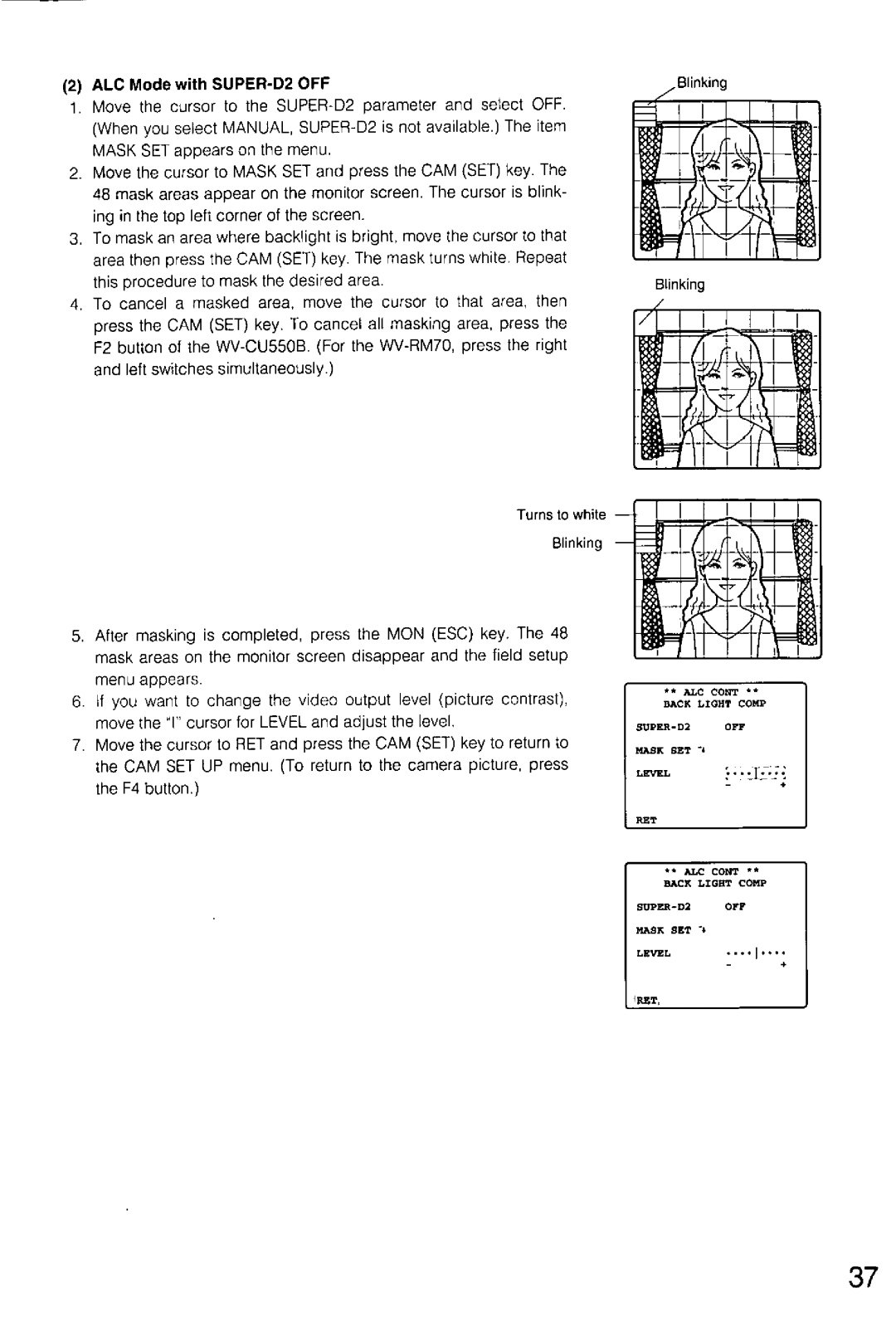 Panasonic WV-CS854A, WV-CS554 manual 