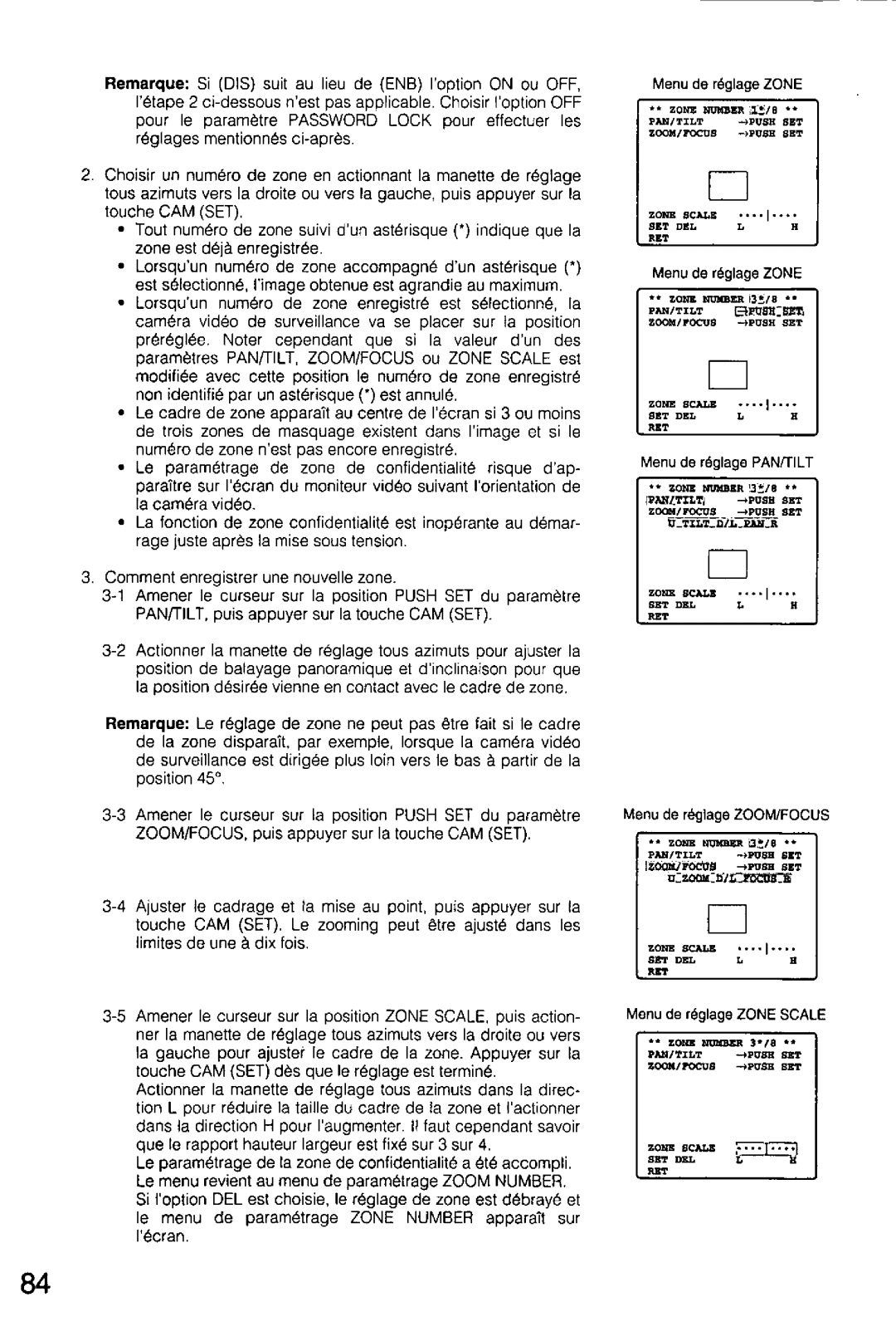 Panasonic WV-CS554, WV-CS854A manual 