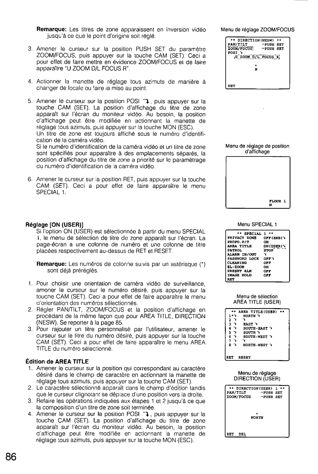 Panasonic WV-CS554, WV-CS854A manual 