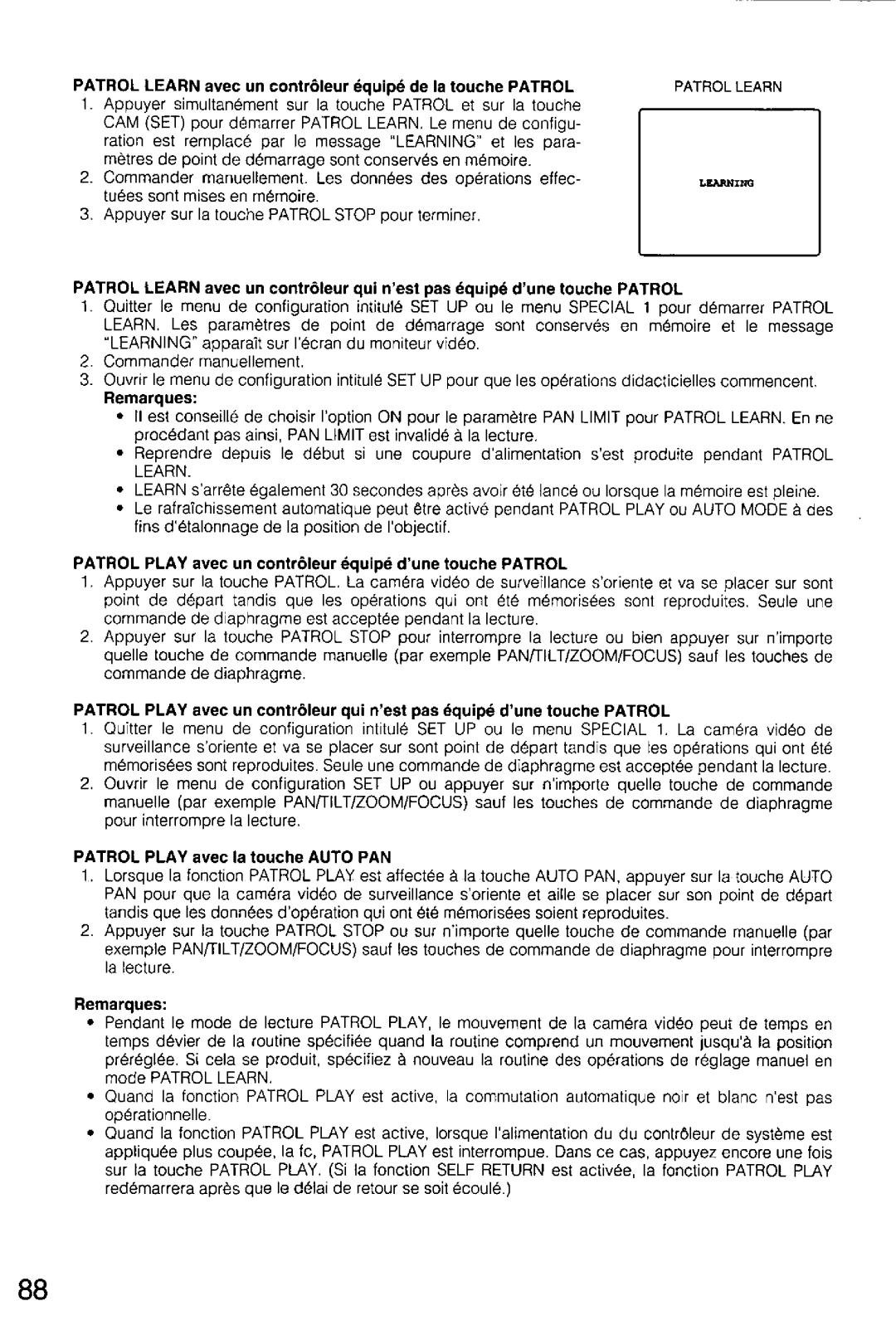 Panasonic WV-CS554, WV-CS854A manual 