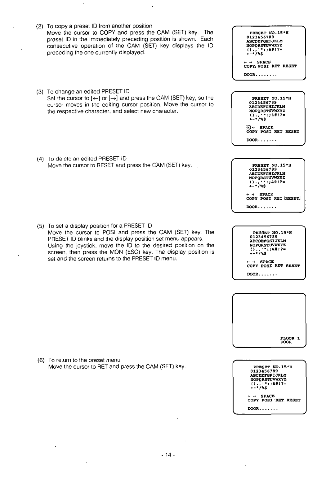 Panasonic WV-CSR604, WV-CST604, WV-BS504, WV-BST504, WV-CS604A manual 