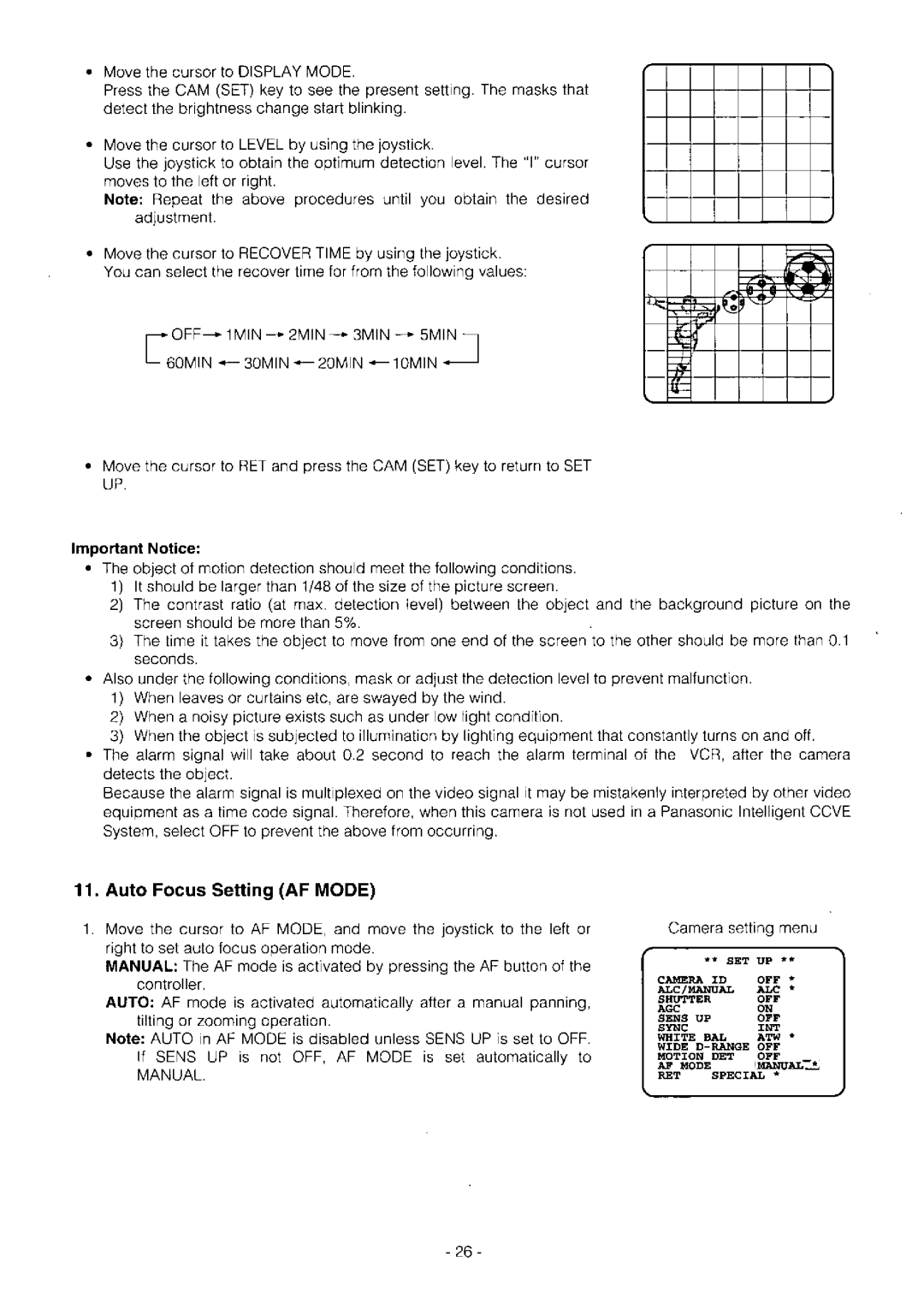 Panasonic WV-BST504, WV-CST604, WV-CSR604, WV-BS504, WV-CS604A manual 