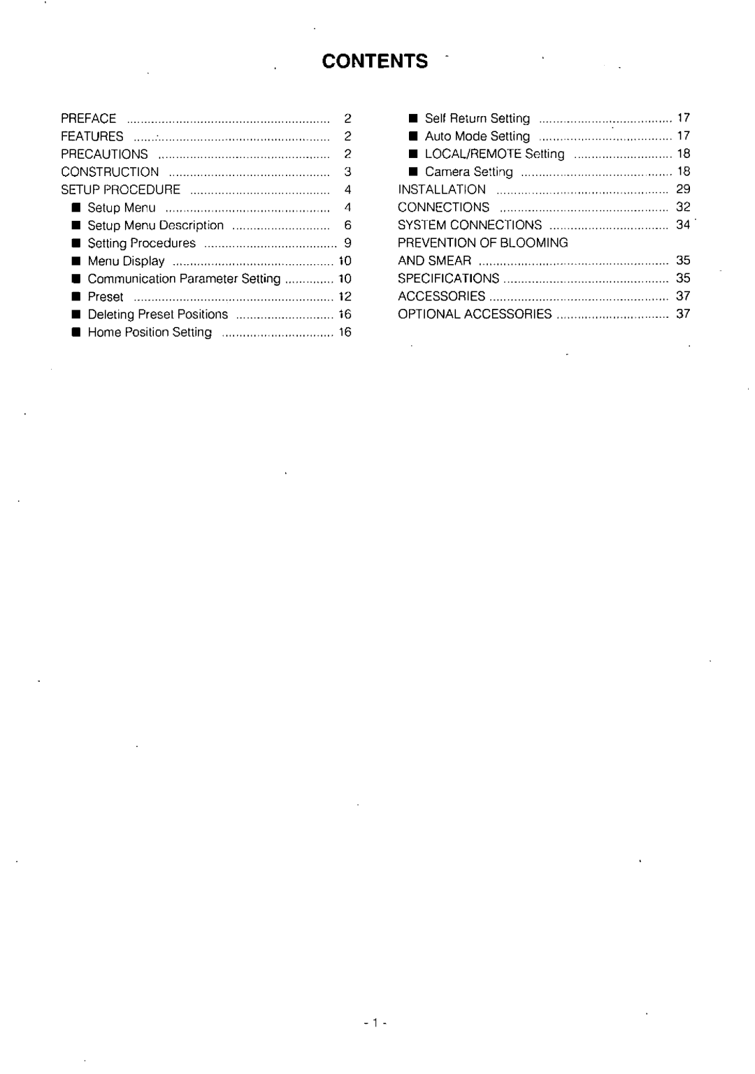 Panasonic WV-BST504, WV-CST604, WV-CSR604, WV-BS504, WV-CS604A manual 