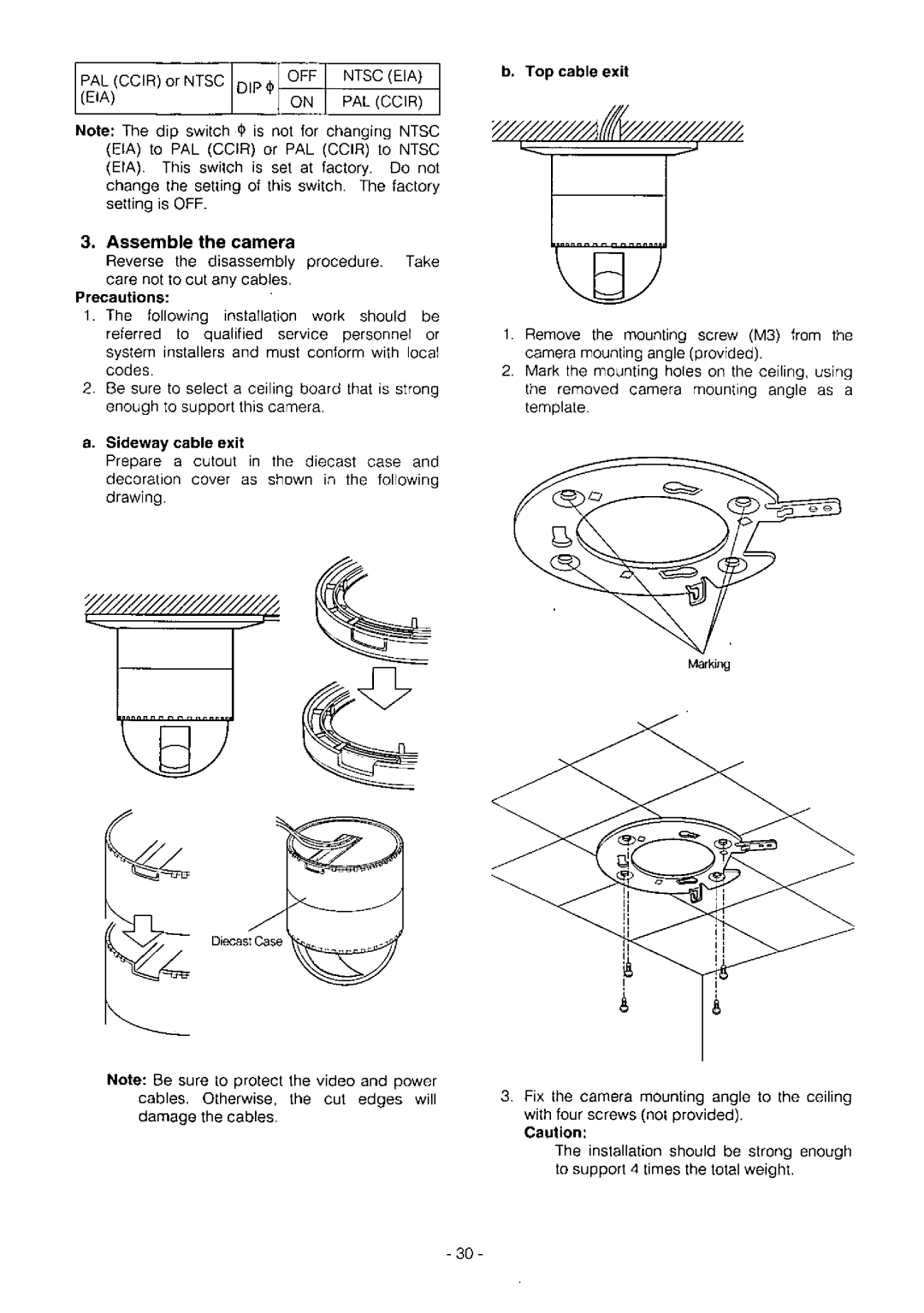 Panasonic WV-BS504, WV-CST604, WV-CSR604, WV-BST504, WV-CS604A manual 