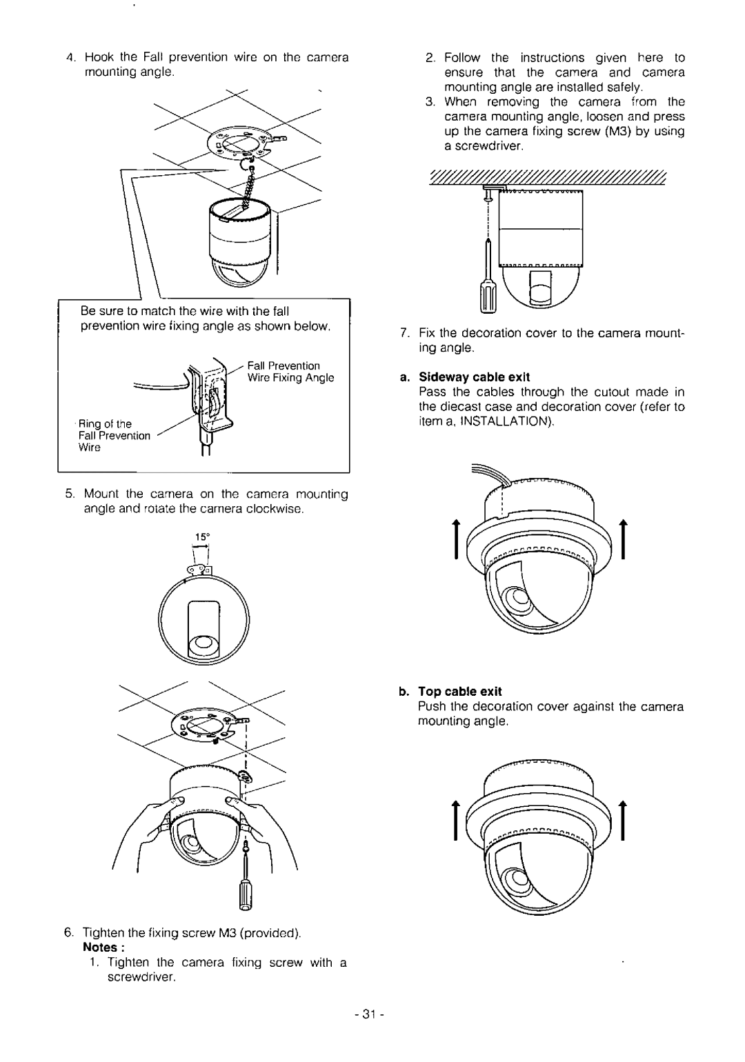 Panasonic WV-BST504, WV-CST604, WV-CSR604, WV-BS504, WV-CS604A manual 