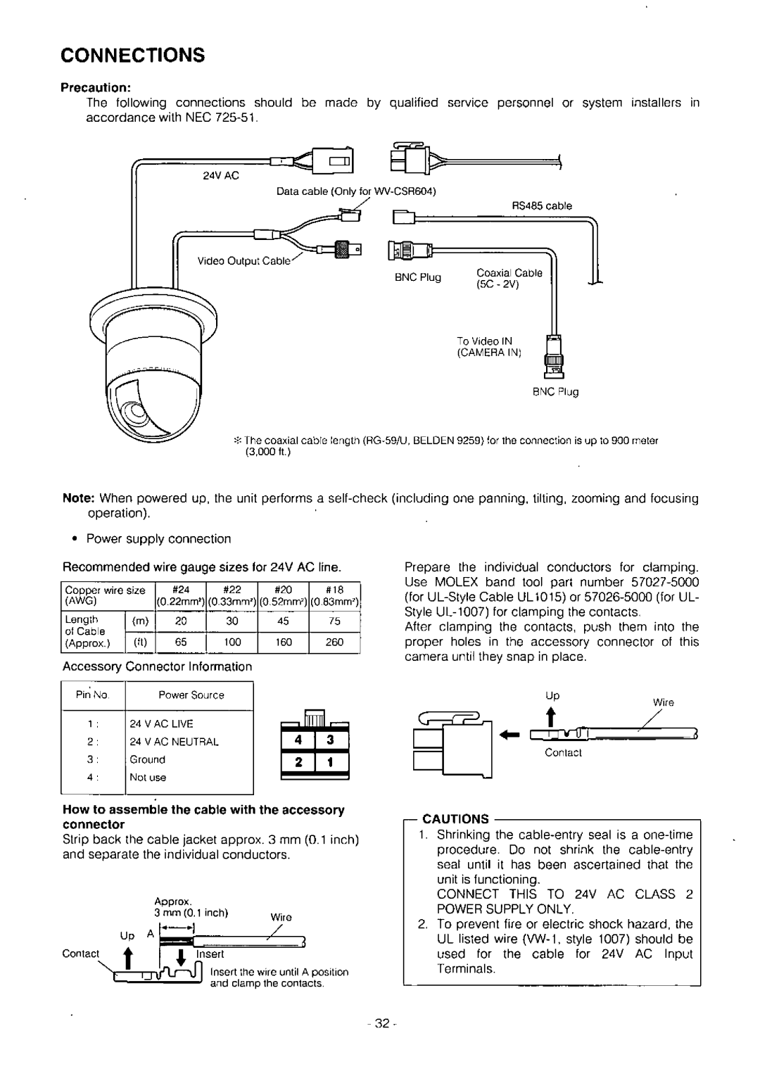 Panasonic WV-CS604A, WV-CST604, WV-CSR604, WV-BS504, WV-BST504 manual 