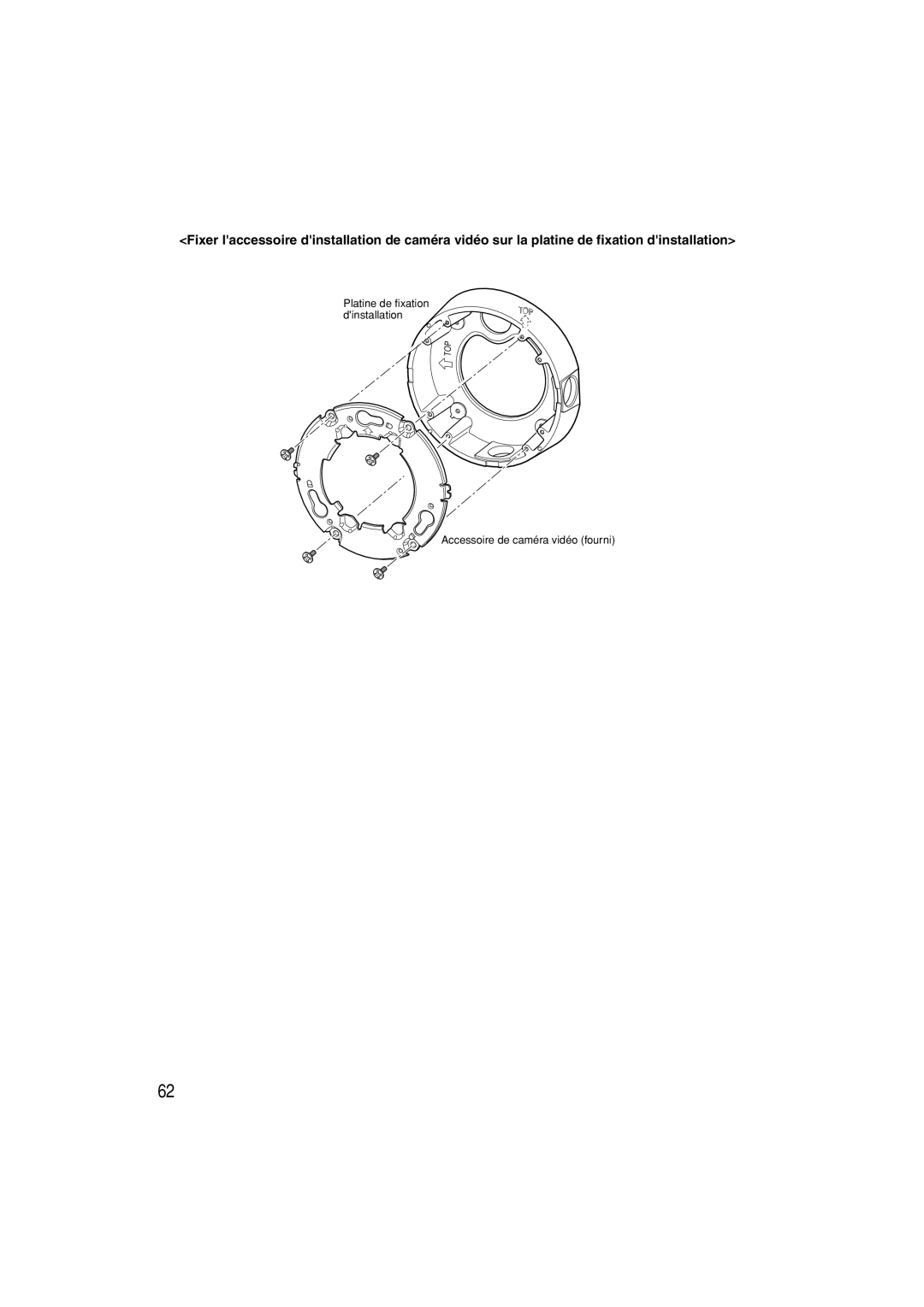 Panasonic WV-CW484 operating instructions Top 