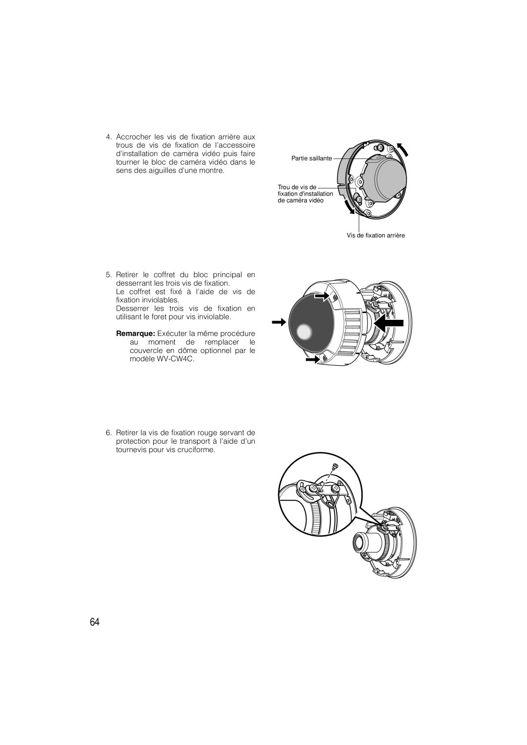 Panasonic WV-CW484 operating instructions 