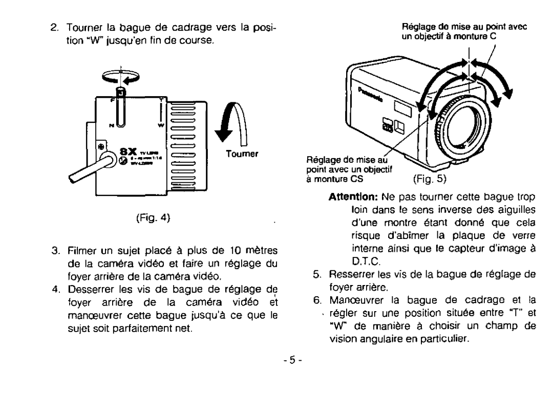 Panasonic WV-LZ62/8 manual 