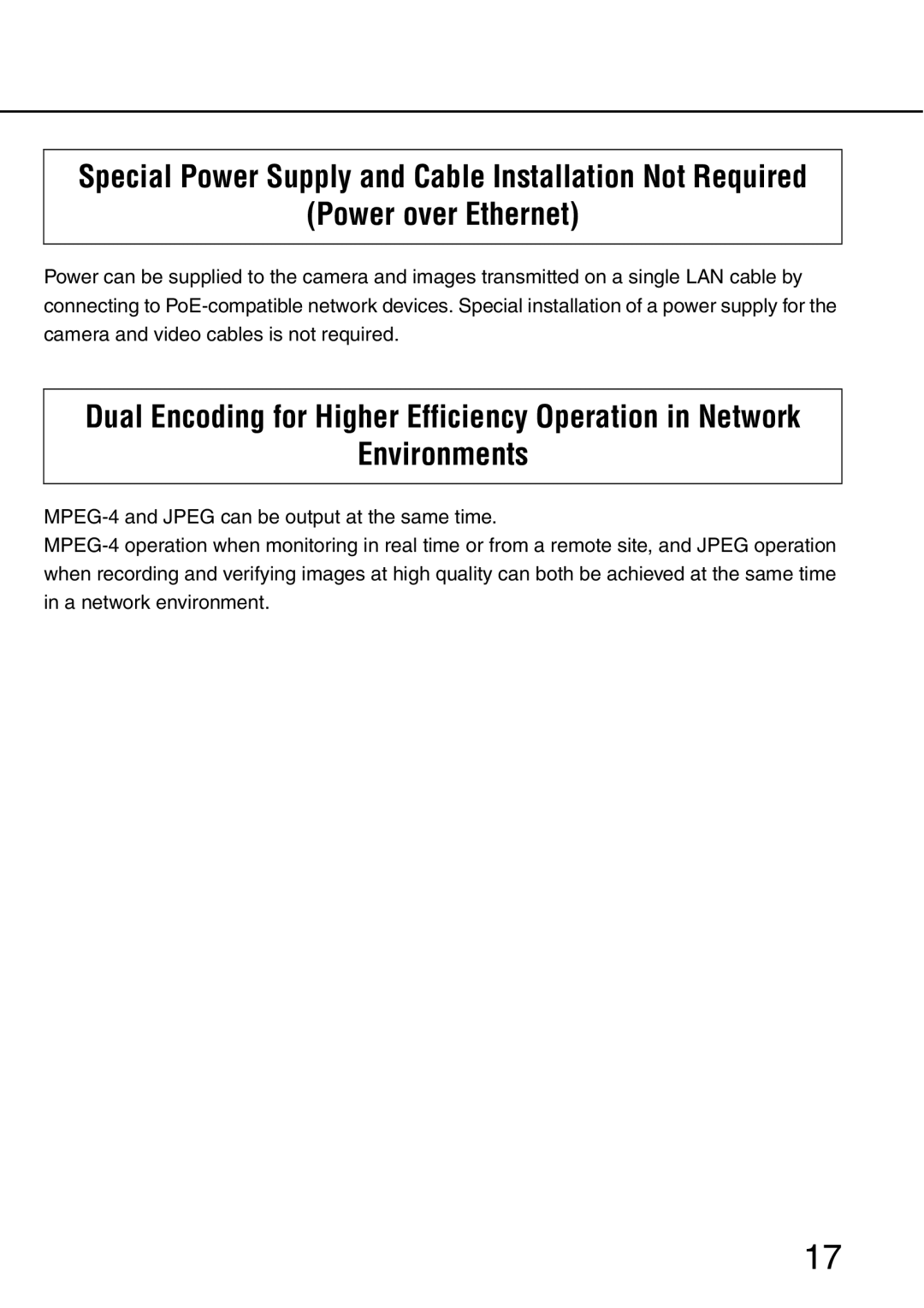 Panasonic WV-NW484S operating instructions Power over Ethernet, Environments 