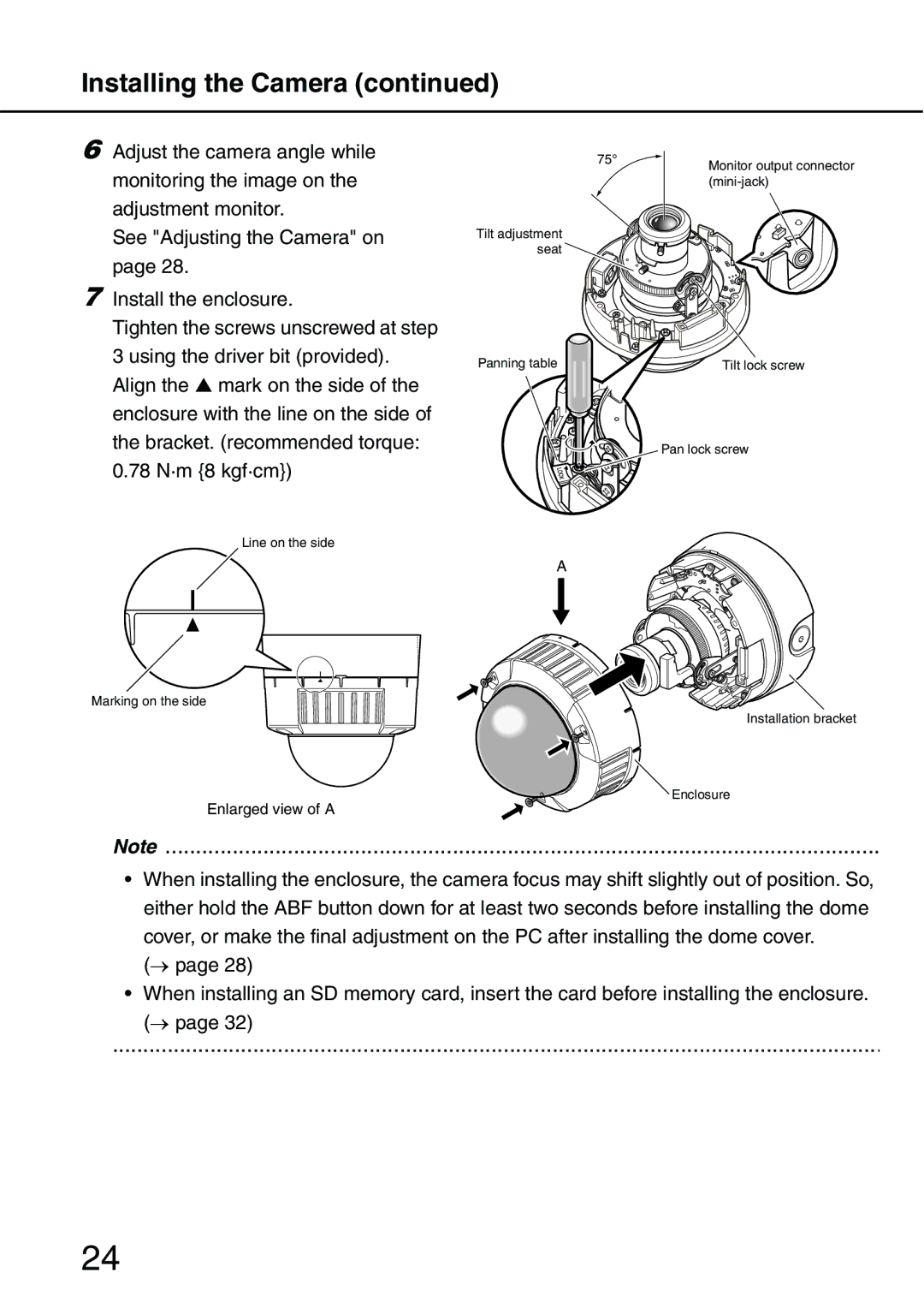 Panasonic WV-NW484S operating instructions Enlarged view of a 