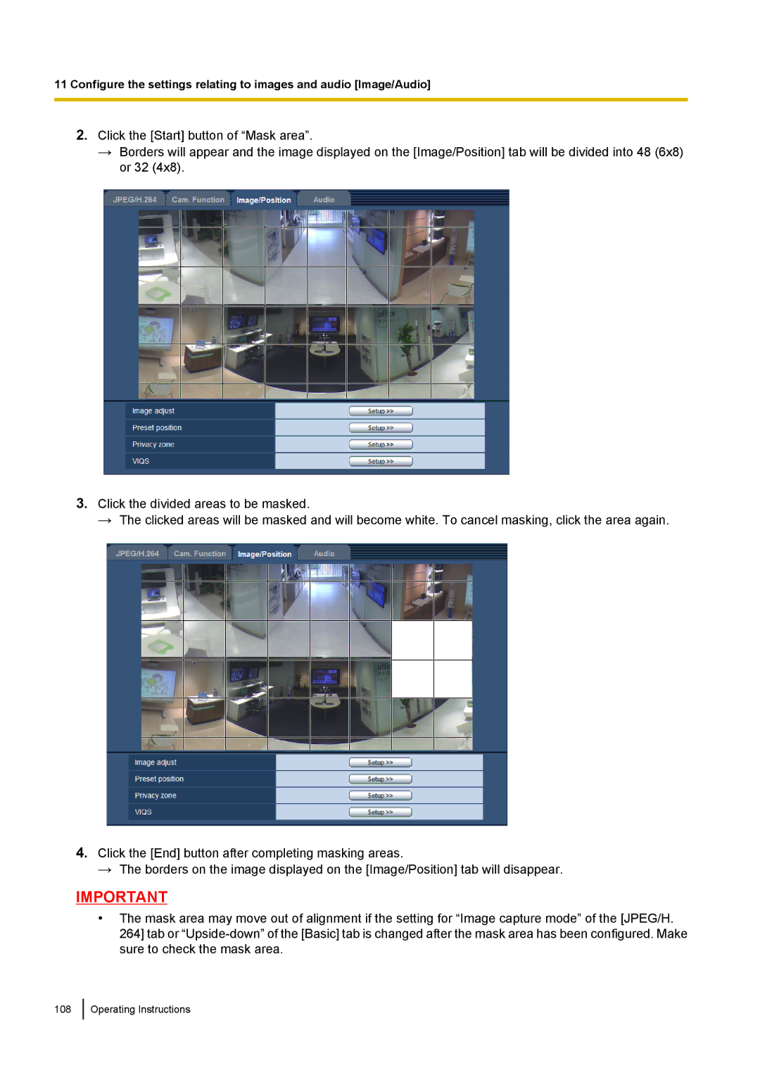 Panasonic WV-SF438E operating instructions Operating Instructions 